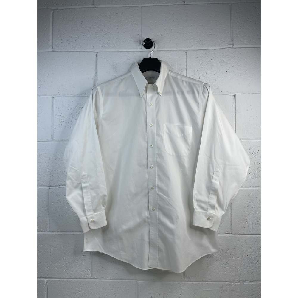 Brooks Brothers Men's 16.5/33 Non Iron  White Cotton Long Sleeve Dress Shirt
